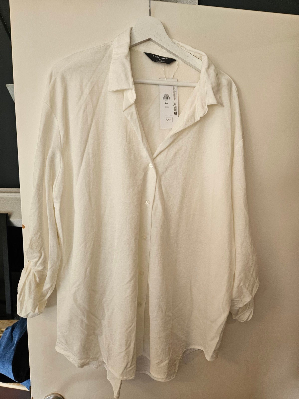 Witte blouse Primark XL, Primark, Wit, Maat 46/48 (XL) of groter, Nieuw