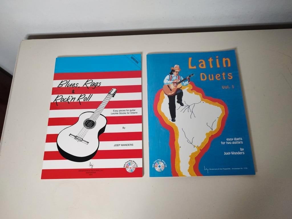 gitaarmuziek JOEP WANDERS Latin duets / Blues, Rags & Rock`n, Gitaar, Les of Cursus, Ophalen of Verzenden, Zo goed als nieuw
