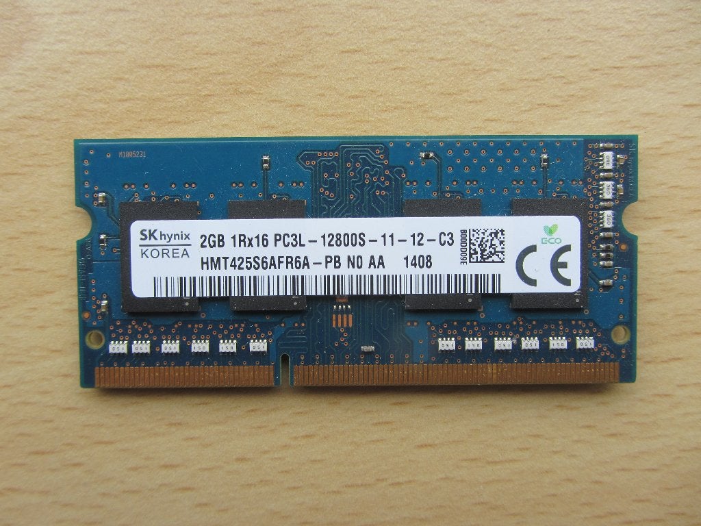 Hynix 2GB PC3-12800 DDR3-1600MHz non-ECC Unbuffered CL11, DDR3, Ophalen of Verzenden, 2 GB, Laptop
