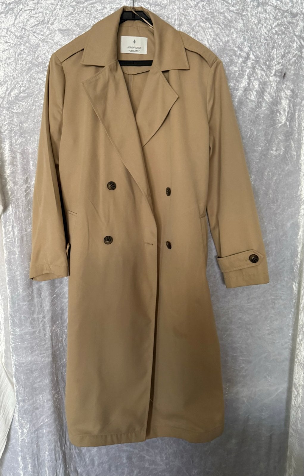 Stradivarius Trenchcoat Beige Maat M. Nieuw, Ophalen of Verzenden, Nieuw, Maat 38/40 (M), Beige