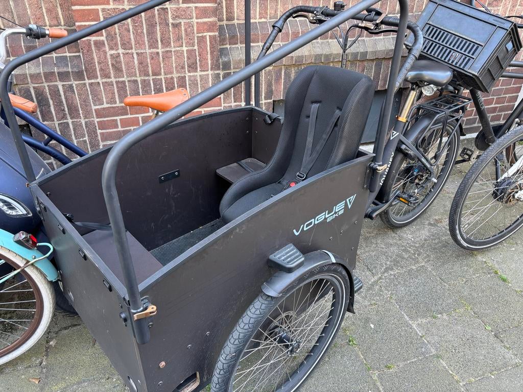 Vogue Bike Bakfiets Elektrisch - Ideaal voor Gezin, 4 kinderen of meer, Gebruikt, Elektrisch, Schijfrem