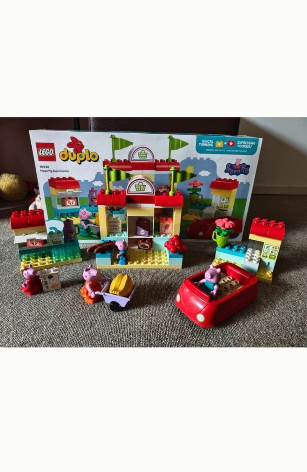 Peppa Pig 'Supermarket' Duplo Lego compleet met doos, Compleet, Overige thema's, Ophalen of Verzenden, Zo goed als nieuw