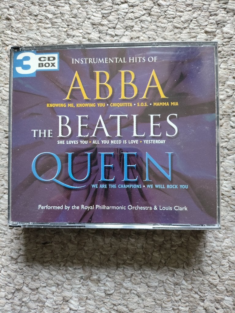 Instrumental hits of Abba/The Beatles/Queen. 3 cd box, Ophalen of Verzenden, Zo goed als nieuw
