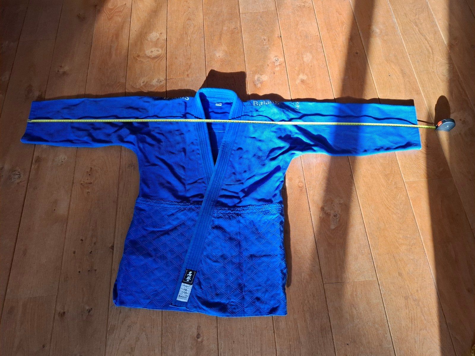 Stevig judopak van Balans, blauw, maat 180., Gebruikt, Judo, Vechtsportpak, Maat L
