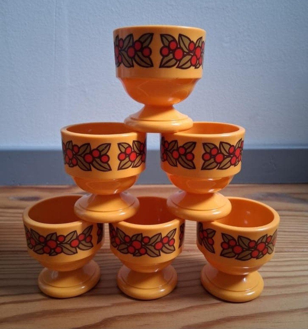 6 stuks esma eierdopjes
Oranje
Eierdoppen vintage  zgan, Ophalen of Verzenden, Zo goed als nieuw