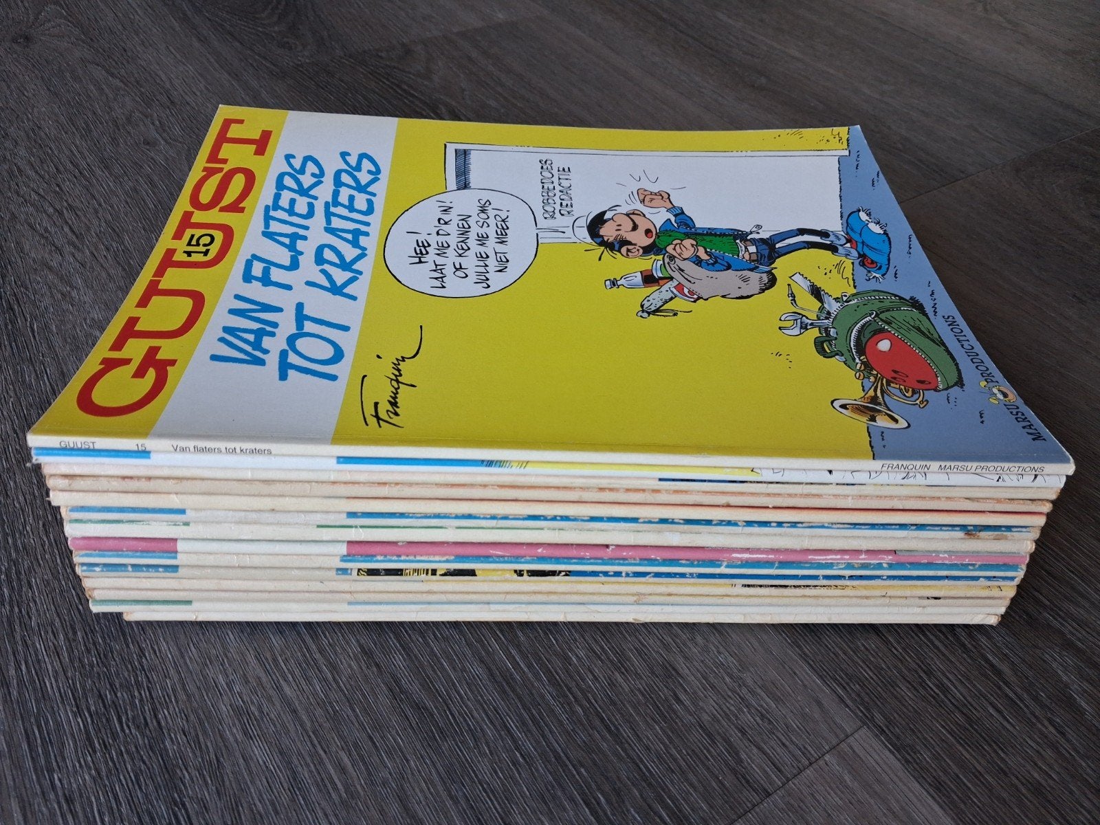 Guust 14x |  Zie omschrijving €0,50, Complete serie of reeks, Ophalen of Verzenden, Gelezen, Franquin