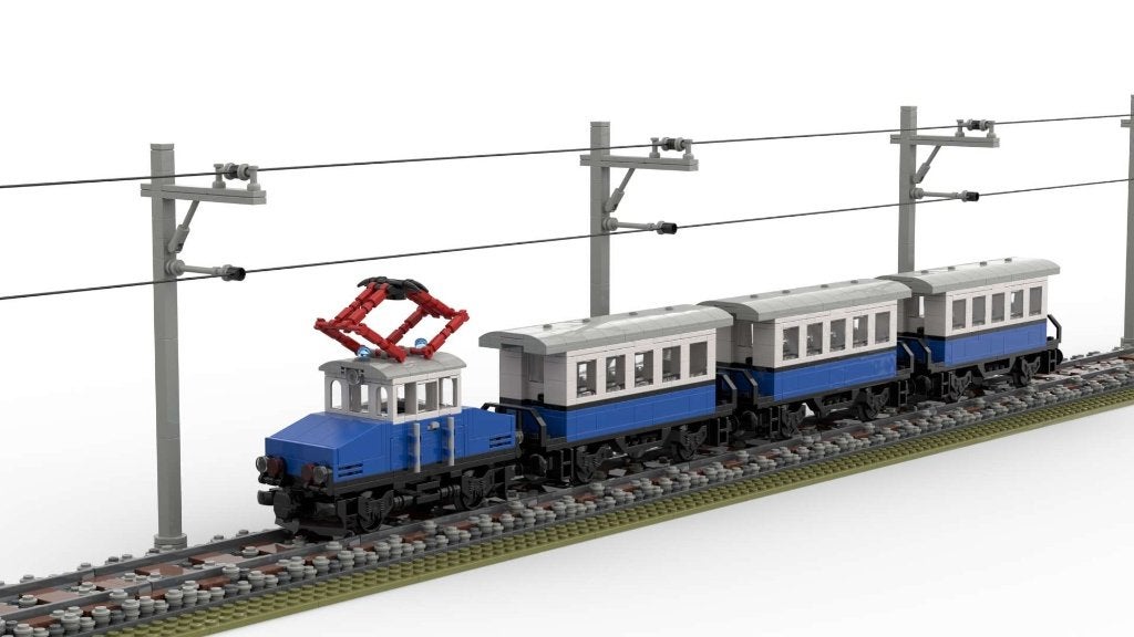 LEGO (MOC) strijkijzer E69 locomotief., City, MOC (eigen creatie), Lego, Ophalen of Verzenden