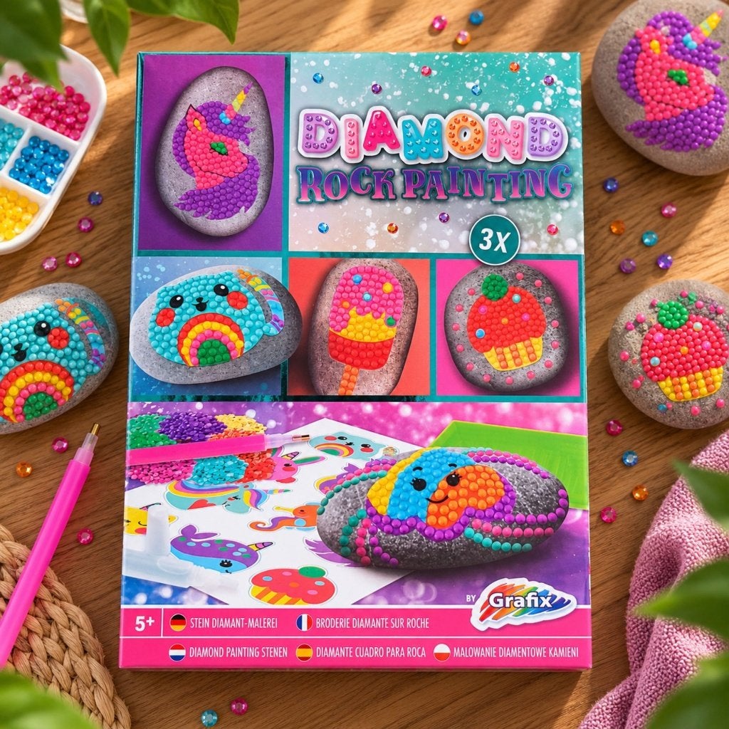 Diamond Painting Stenen Versieren – Complete DIY-kit 3 Stene