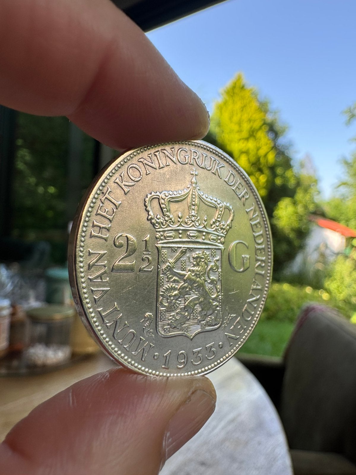 Zilveren 2½ Gulden Koningin Wilhelmina 1933, Postzegels en Munten, Munten | Nederland, Zilver, Ophalen of Verzenden, Koningin Wilhelmina