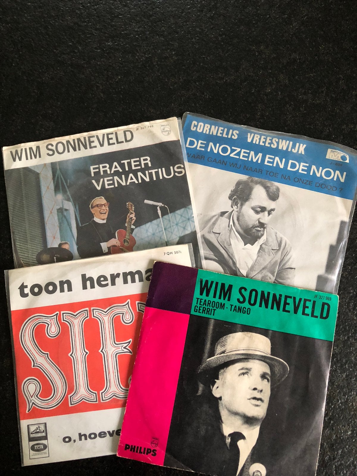 Singles vinyl 4 stuks, Cd's en Dvd's, Vinyl | Overige Vinyl, Ophalen of Verzenden, Zo goed als nieuw, Overige formaten