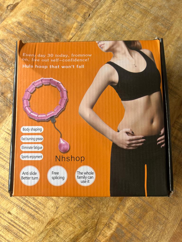 Slimme Hula Hoop met gewicht - Fitness Hoelahoep, Sport en Fitness, Ophalen of Verzenden, Met gewicht, Zo goed als nieuw, Fitness hoelahoep