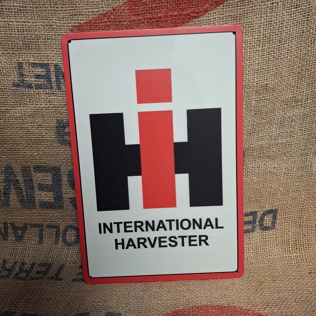 IH Logo International Harvester - Metalen wandbord, Reclamebord, Nieuw, Ophalen of Verzenden