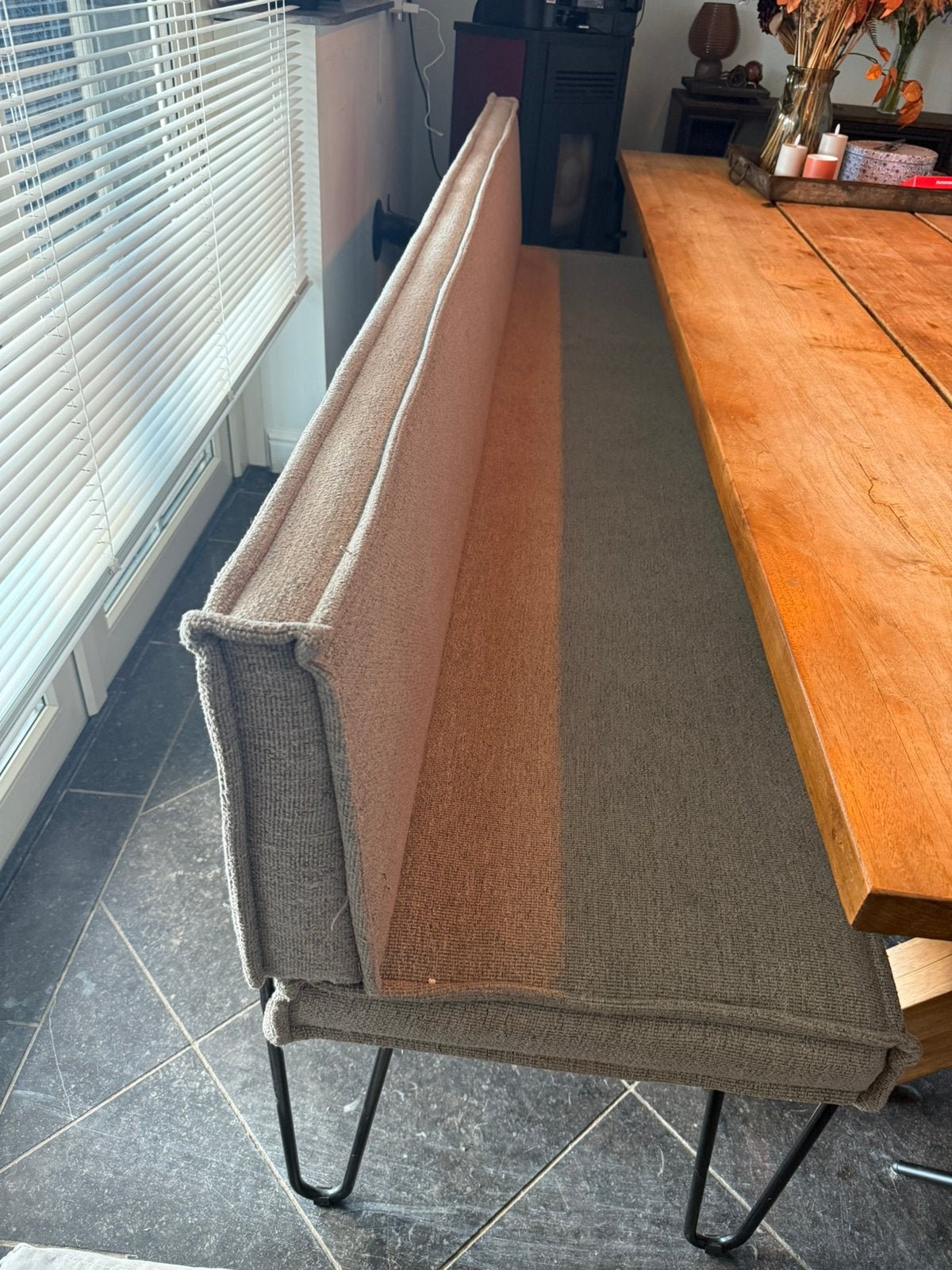 Eet tafel bank, Ophalen, 200 cm of meer, 50 tot 100 cm, Zo goed als nieuw