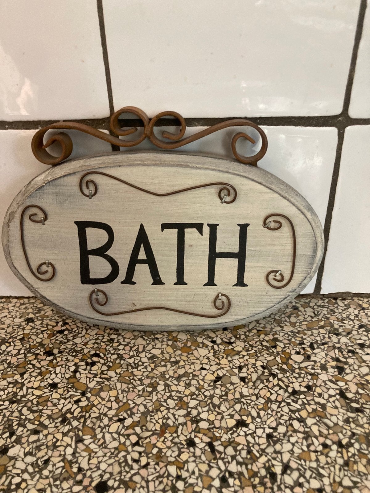 Bordje bath, Ophalen of Verzenden