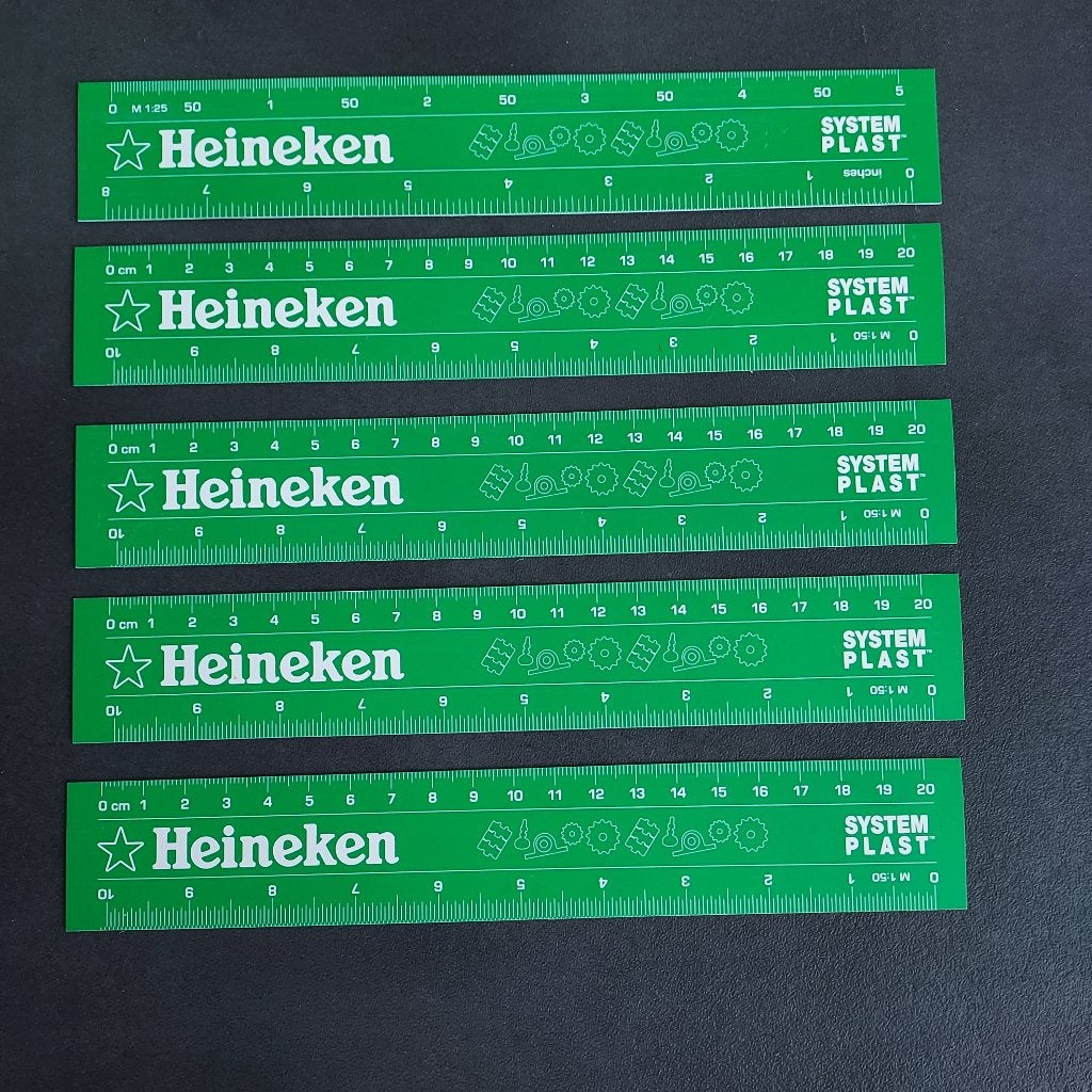 Heineken kunststof liniaal (nieuw), Ophalen of Verzenden, Nieuw, Heineken