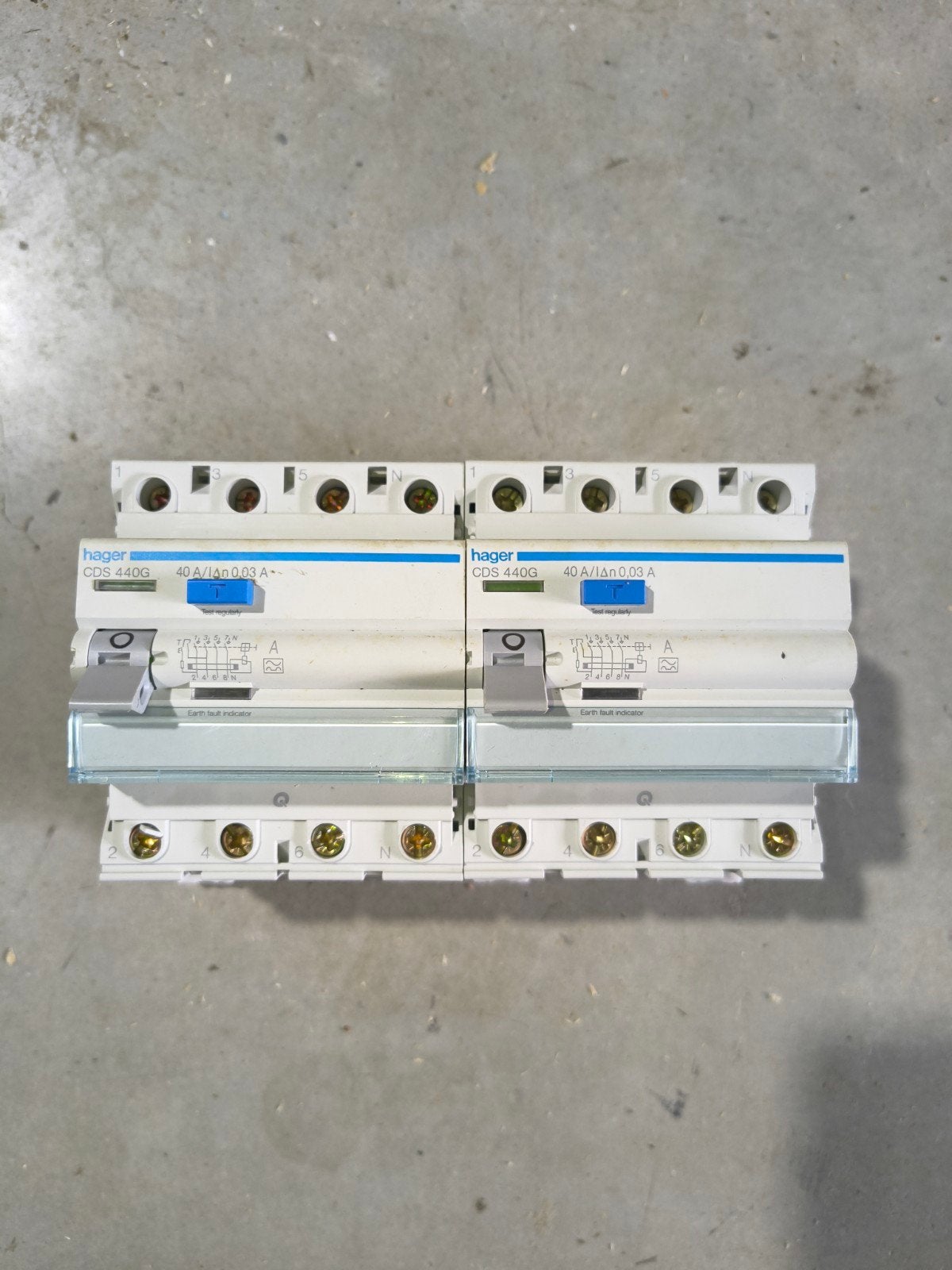 Hager aardlekschakelaar CDS 440G 40A 30mA 3 fase, Ophalen of Verzenden