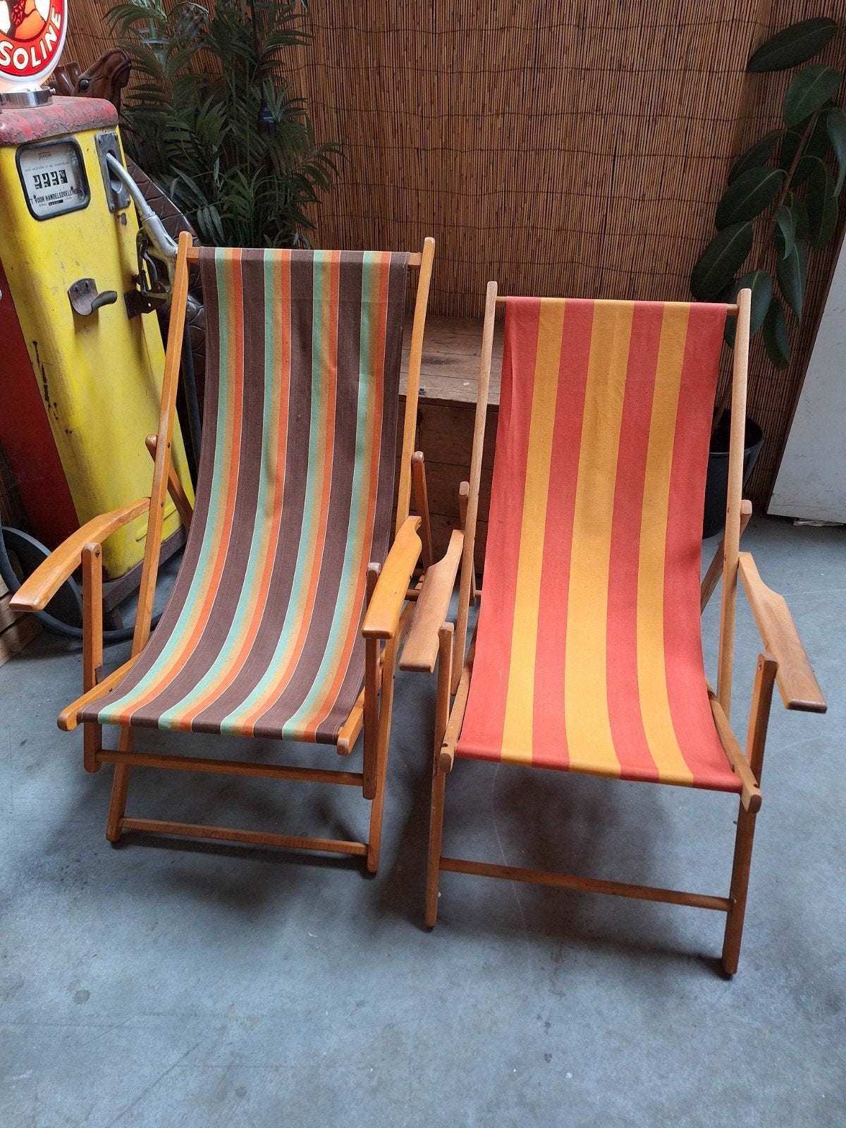 2 retro strand stoelen, Ophalen, Huis en Inrichting