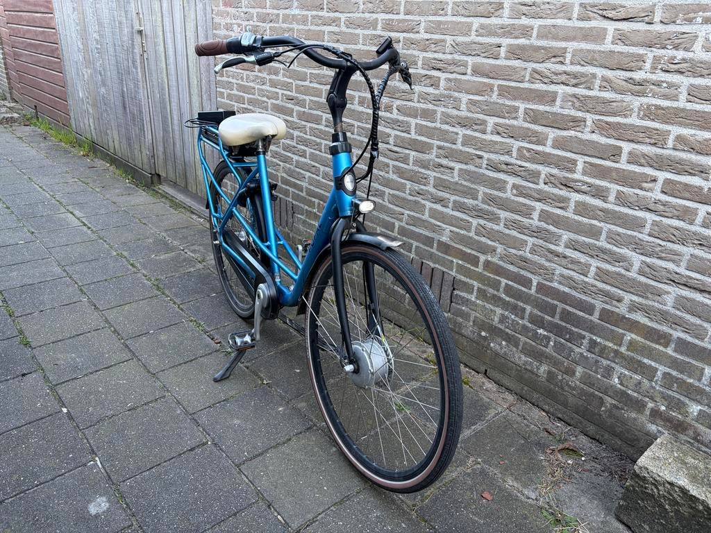 Popal Maeve FM elektrische fiets - Blauw, Fietsen en Brommers, Elektrische fietsen, Minder dan 30 km per accu, Gebruikt, 51 tot 55 cm