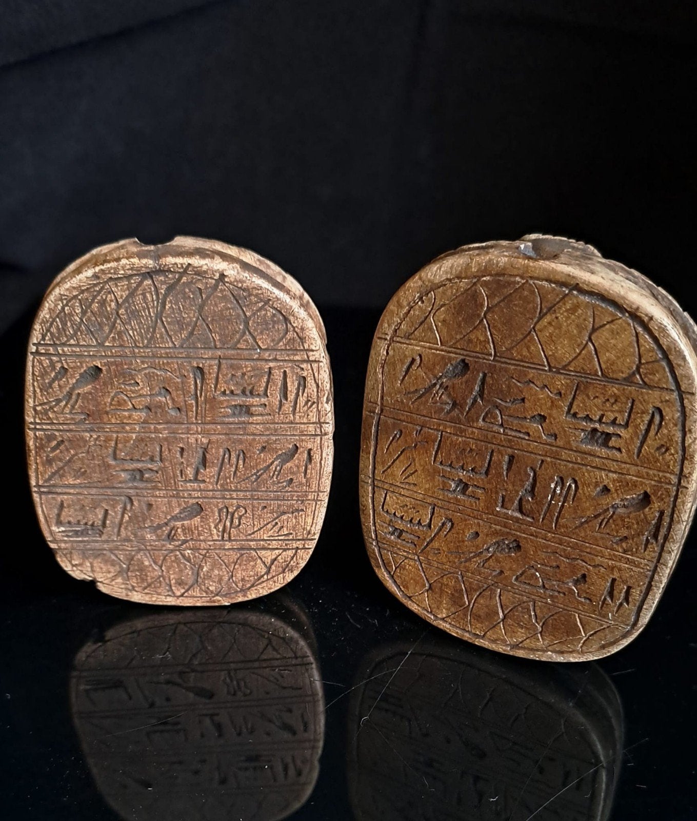 Set van 2 Egyptische Scarabeeën - Antieke Reproducties, Verzenden