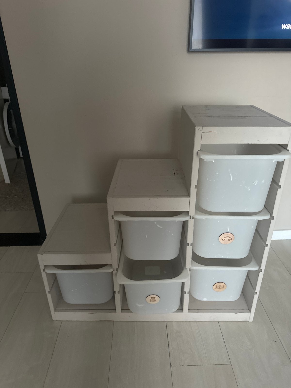 Trofast ikea Kast met opbergbakken speelgoedkast, Ophalen of Verzenden, Gebruikt