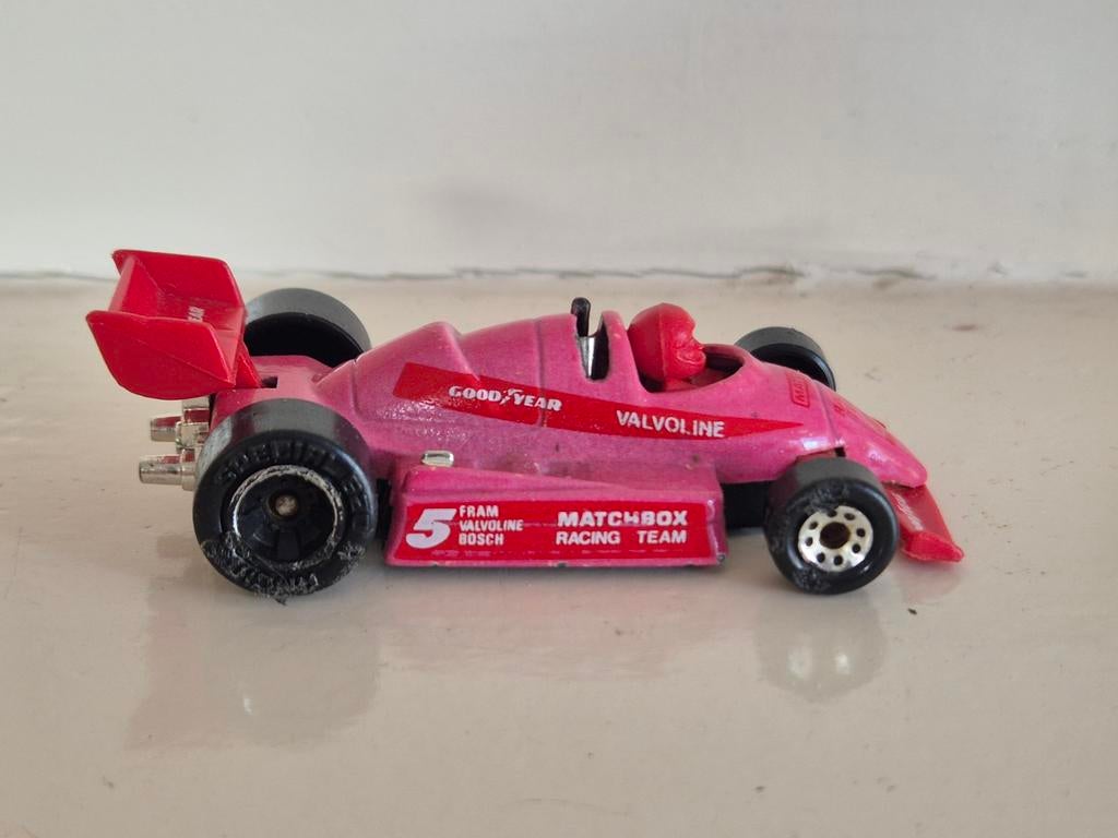 Vintage Matchbox F1 Racer uit 1984, Ophalen of Verzenden, Gebruikt, Auto, Matchbox