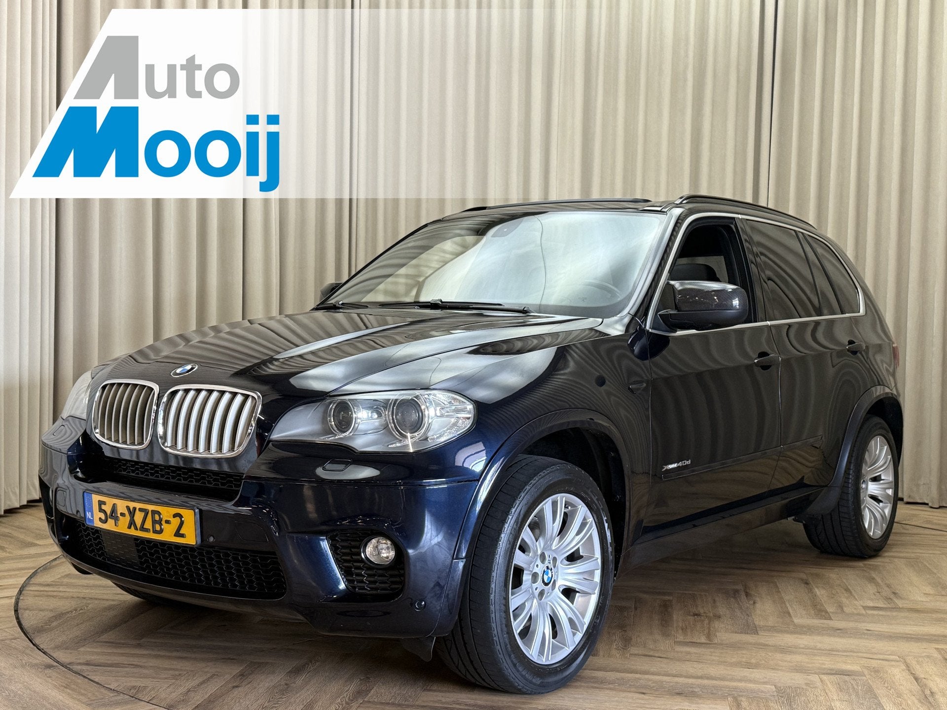 BMW X5 xDrive40d M-Sport Full Option / Carbon Schwartz / Key, Auto's, Euro 5, Gebruikt, 2993 cc, Leder