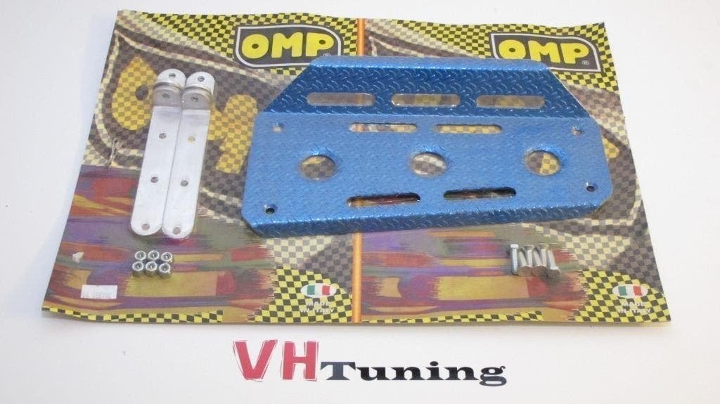 OMP OA/1867/AL/B Voetsteun gekarteld, geanodiseerd Blauw, Ophalen of Verzenden