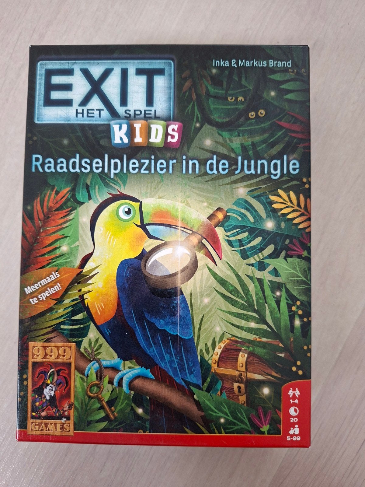EXIT Het Spel Kids: Raadselplezier in de Jungle, Een of twee spelers, Ophalen of Verzenden, Gebruikt, 999 Games