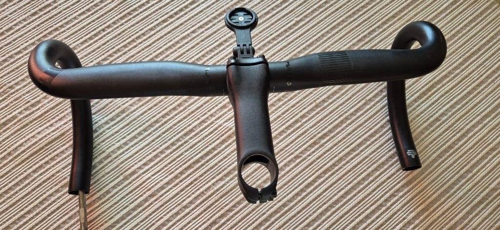 Cervelo stuur AB07 met stuurnok 110 mm met garmin houder, Stuur, Ophalen of Verzenden, Zo goed als nieuw, Aluminium