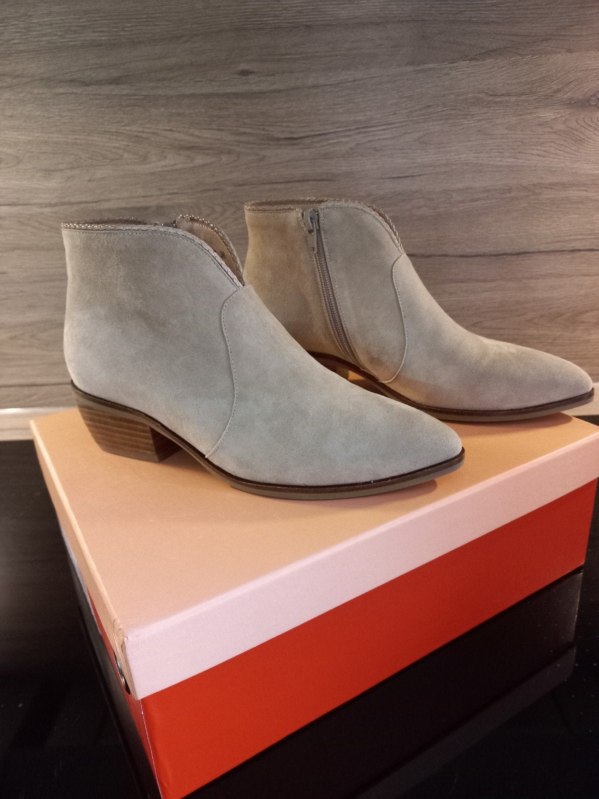 DILAURO enkellaarsjes maat 36 beige - zo goed als nieuw, Ophalen, Lage of Enkellaarzen, Nieuw, DILAURO