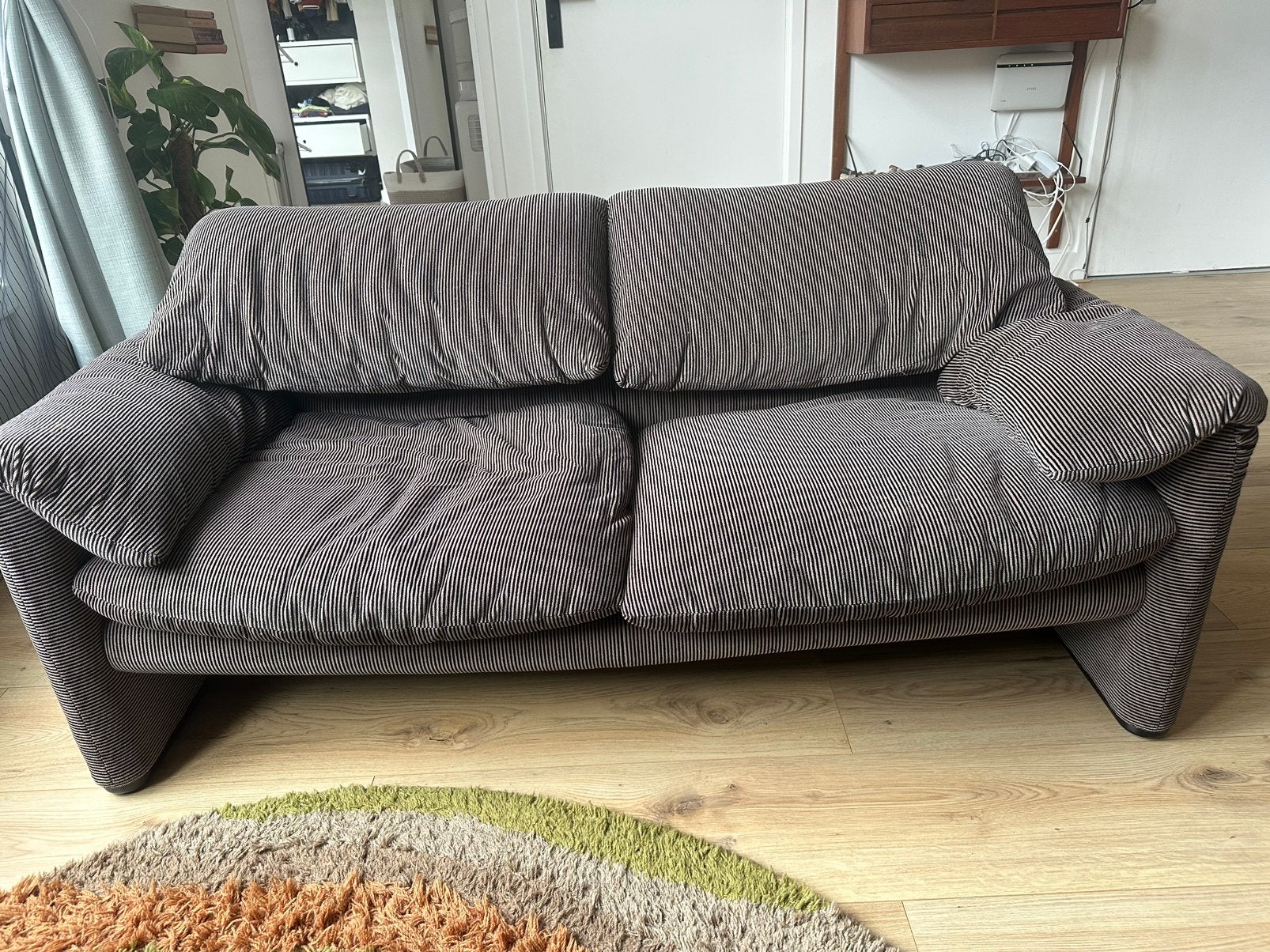 Cassina Maralunga 2-zits – bank – vintage, Ophalen, Gebruikt, 150 tot 200 cm, Vintage