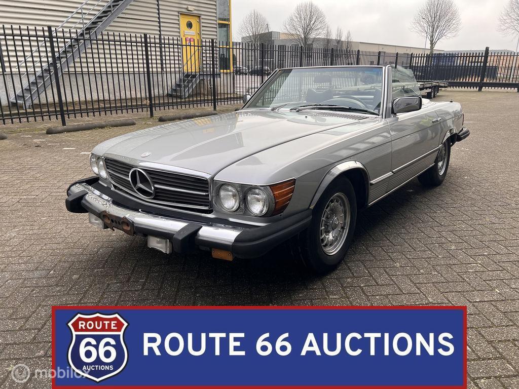 Mercedes-Benz 450 SL | 1978 | Route 66 Auctions, Auto's, Oldtimers, Bedrijf, Te koop, Mercedes-Benz, Benzine, Overige carrosserieën