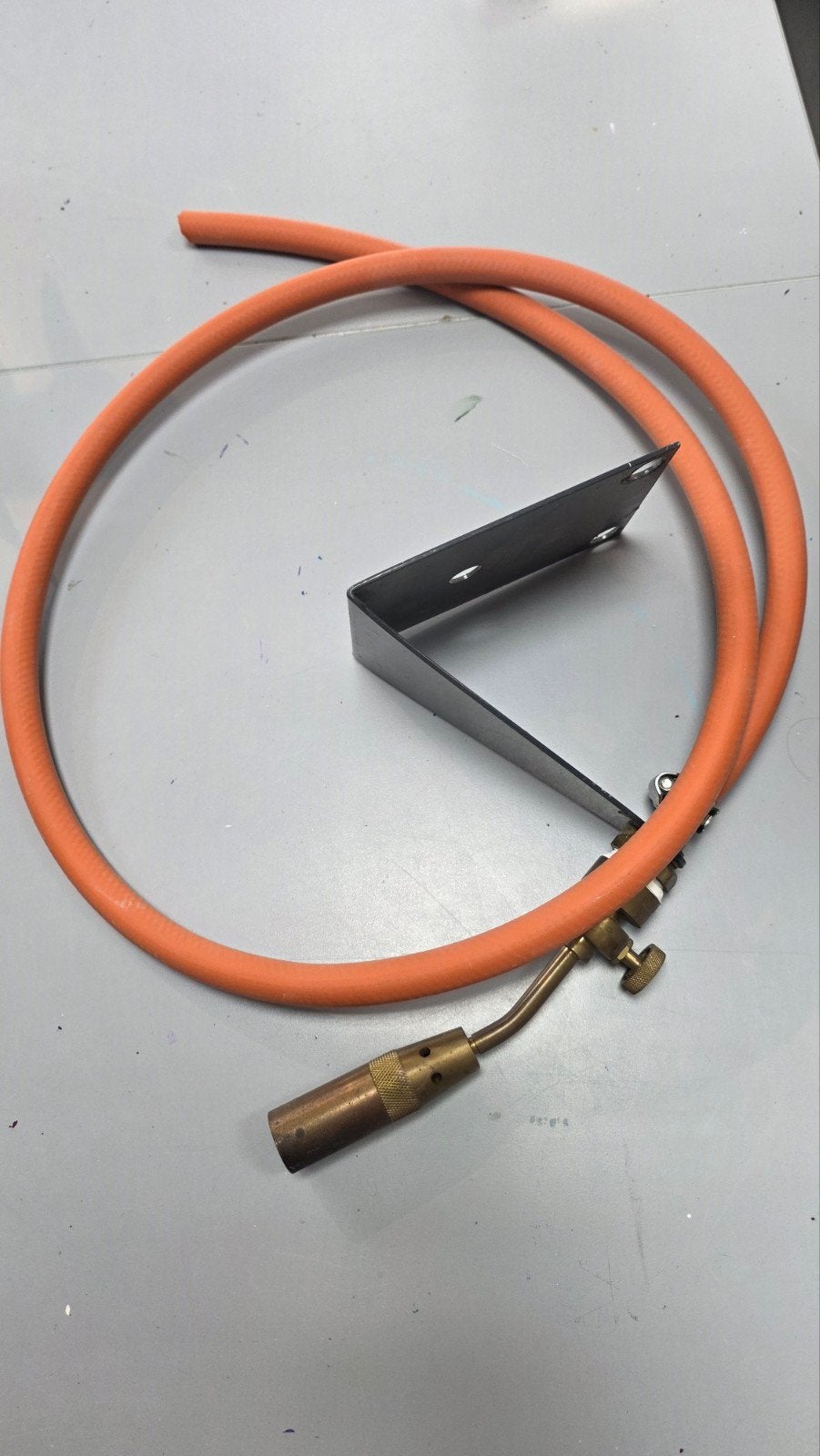 Gasbrander met slang en beugel, Ophalen of Verzenden, Gebruikt