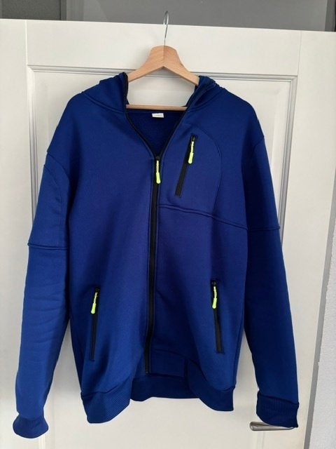 Blauwe tussenjas/vest, maat M, Kleding | Heren, Onbekend, Ophalen of Verzenden, Gedragen, Maat 48/50 (M)