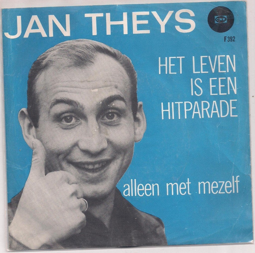 Jan Theys- Het leven is een hitparade, 7 inch, Ophalen of Verzenden, Zo goed als nieuw, Levenslied of Smartlap