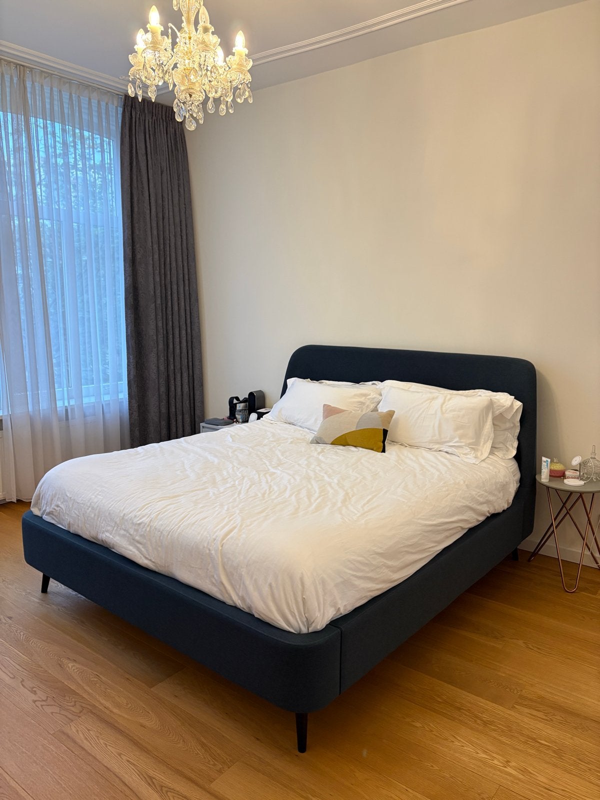 High-End 180x200 Harrison Spinks Mattres and frame, Huis en Inrichting, Slaapkamer | Bedden, Ophalen, Blauw, Tweepersoons, Zo goed als nieuw