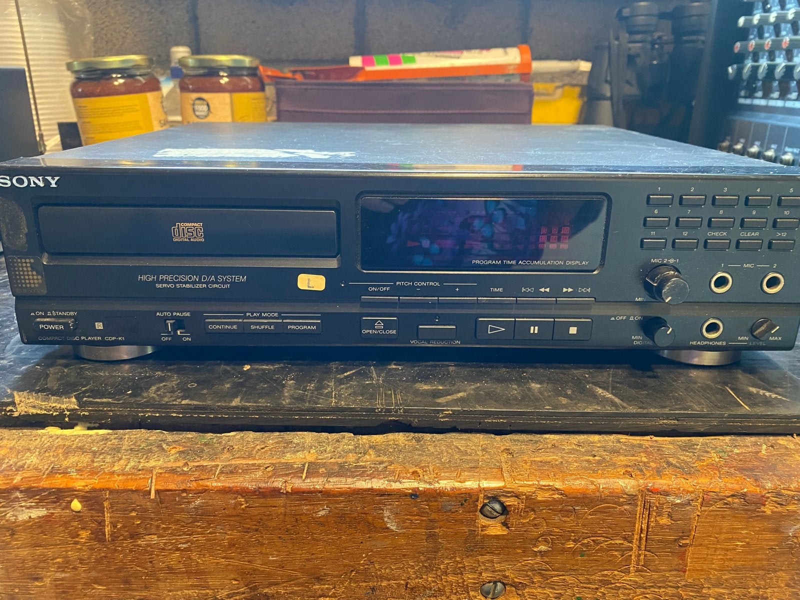 Sony CDP-K1 Compact Disc Speler - High Precision D/A, Ophalen of Verzenden, Gebruikt, Sony