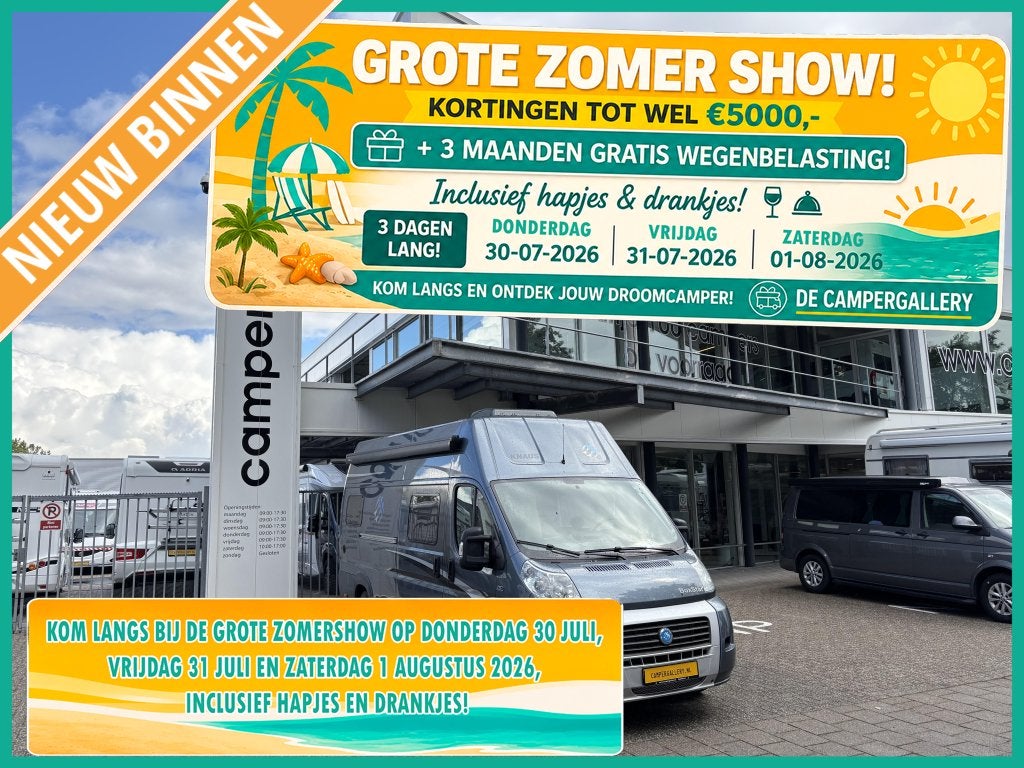 Knaus Boxstar Freeway 630 ME ENKELE BEDDEN 2.18M STAHOOGTE!, Caravans en Kamperen, Ringverwarming, Fiat, Koelkast, Tot en met 2