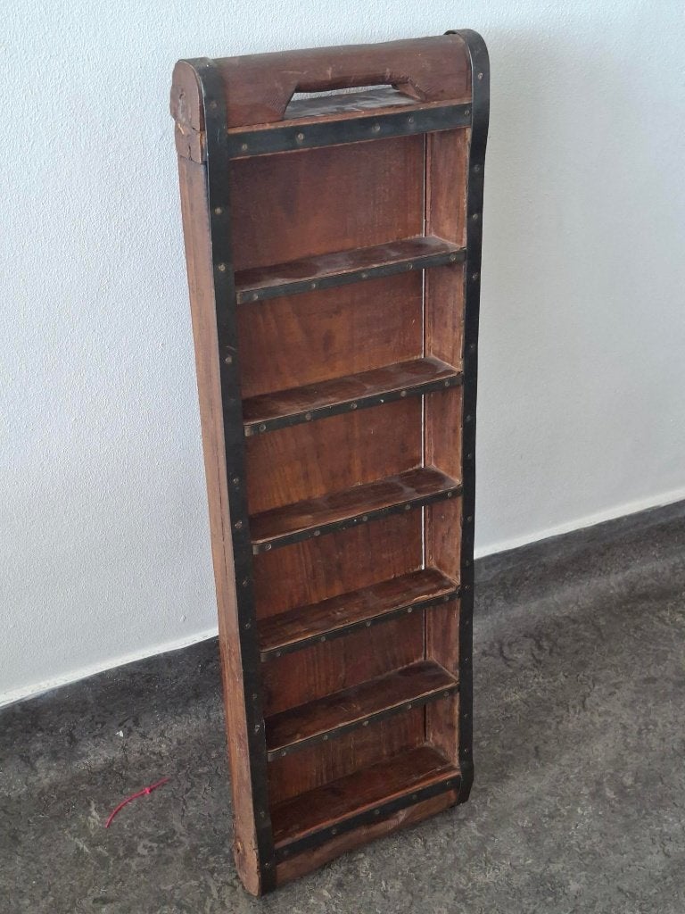 vintage wandrek steenmal industrieel design kruidenrek, Ophalen of Verzenden, Gebruikt