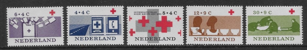 1963, Rode Kruis [795-99] (K0517) ONGEBRUIKT, Postzegels en Munten, Ophalen of Verzenden