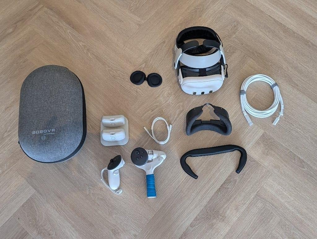 Meta Quest 3 128GB – Zeer compleet, incl. veel accessoires, Ophalen of Verzenden, Zo goed als nieuw, VR-bril, Overige platformen