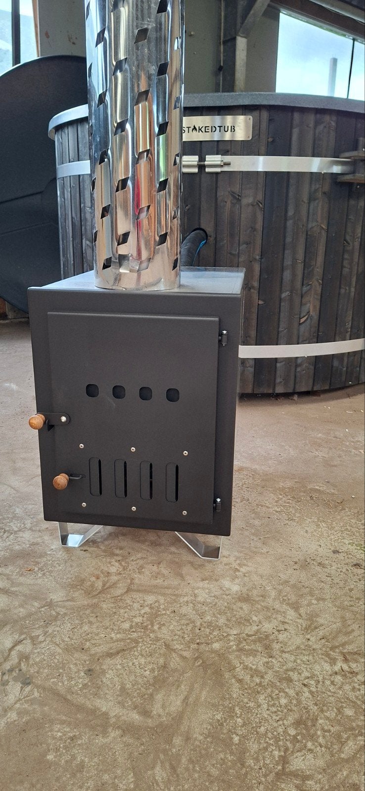 Kunststof 184 cm hufterproof houtgestookt of Rexener diesel, Tuin en Terras, Ophalen, Info@wellnessandgarden.nl, Trap, Nieuw