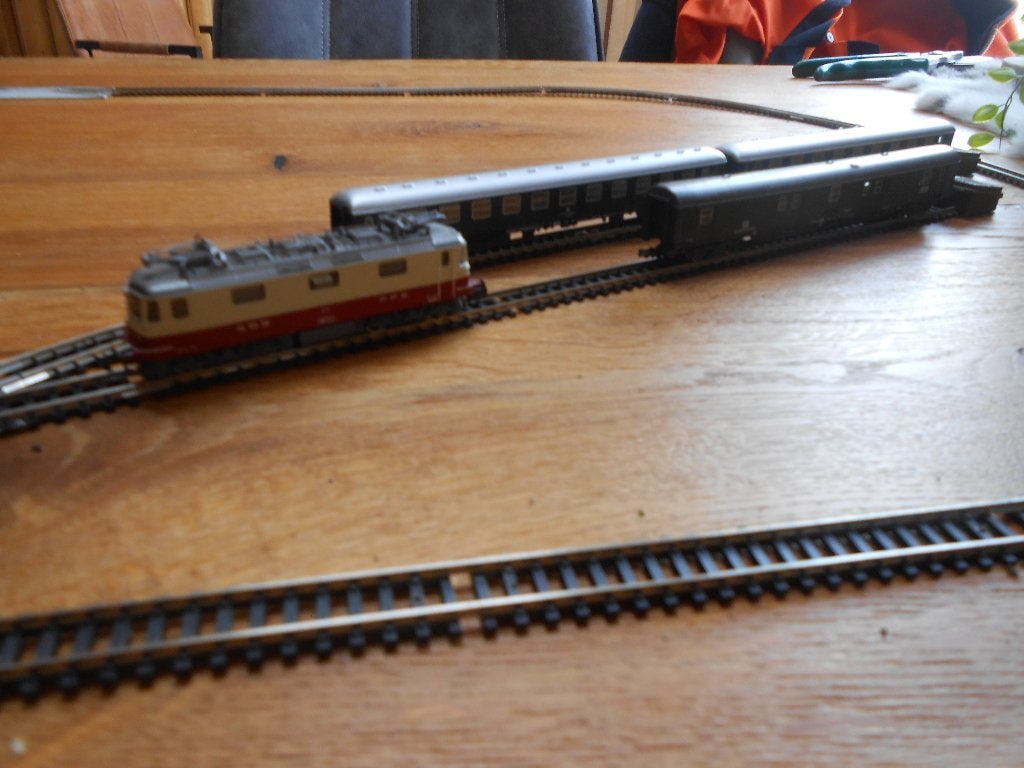 Uitgebreide start set N spoor Zwitserland met Arnold 2416, Arnold, Treinset, Gelijkstroom, Ophalen of Verzenden