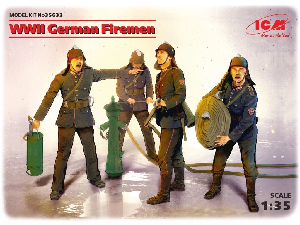 Bijzonder! ICM 1:35 WWII German fireman, Ophalen of Verzenden, Nieuw, 1:35 tot 1:50, Figuur of Figuren