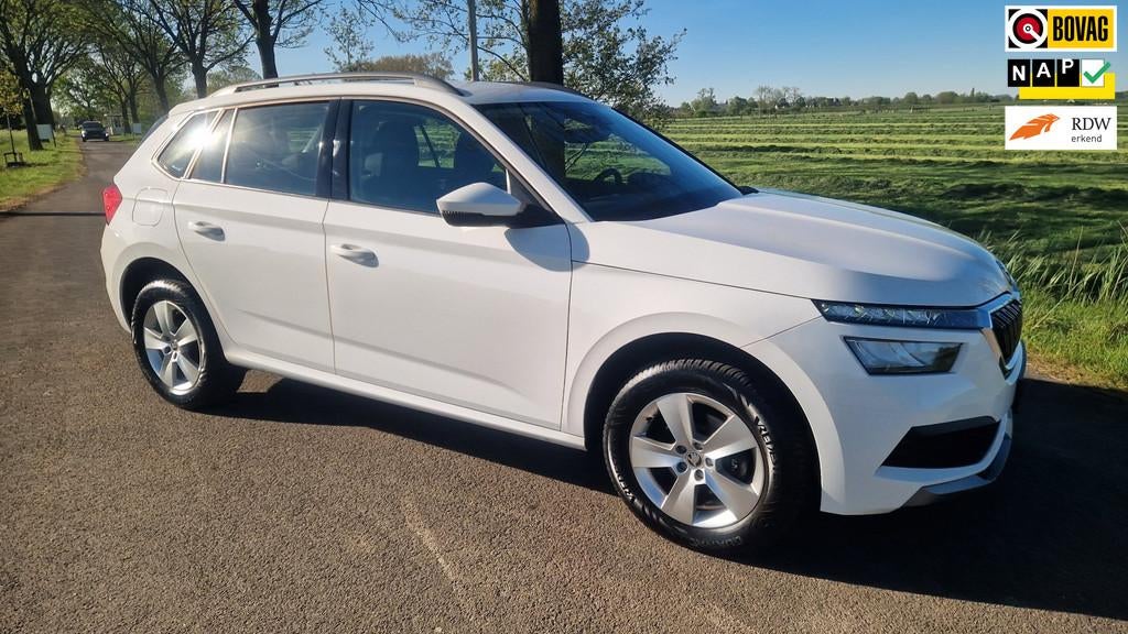 Skoda Kamiq 1.0 TSI Ambition automaat dealer onderh., Gebruikt, Euro 6, Wit, Origineel Nederlands