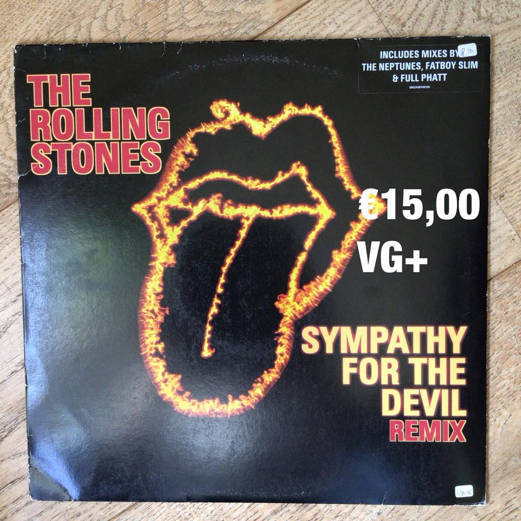 The Rolling Stones- sympathy for the devil (remix), Cd's en Dvd's, Vinyl | Rock, Ophalen, Gebruikt, Overige formaten, Overige genres