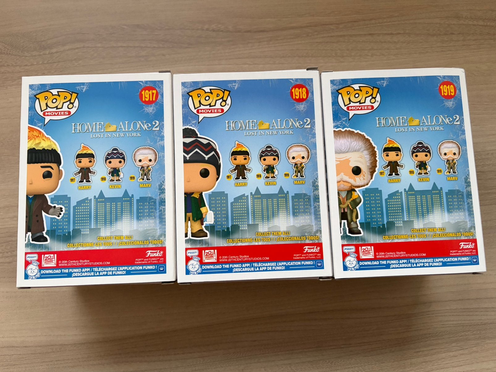 Funko Pop Home Alone 2 Harry Kevin Marv #1917 #1918 #1919, Funko Europe, Nieuw, Ophalen of Verzenden, 4th floor, 1 Queen Caroline St, London W6 9YN, Verenigd Koninkrijk