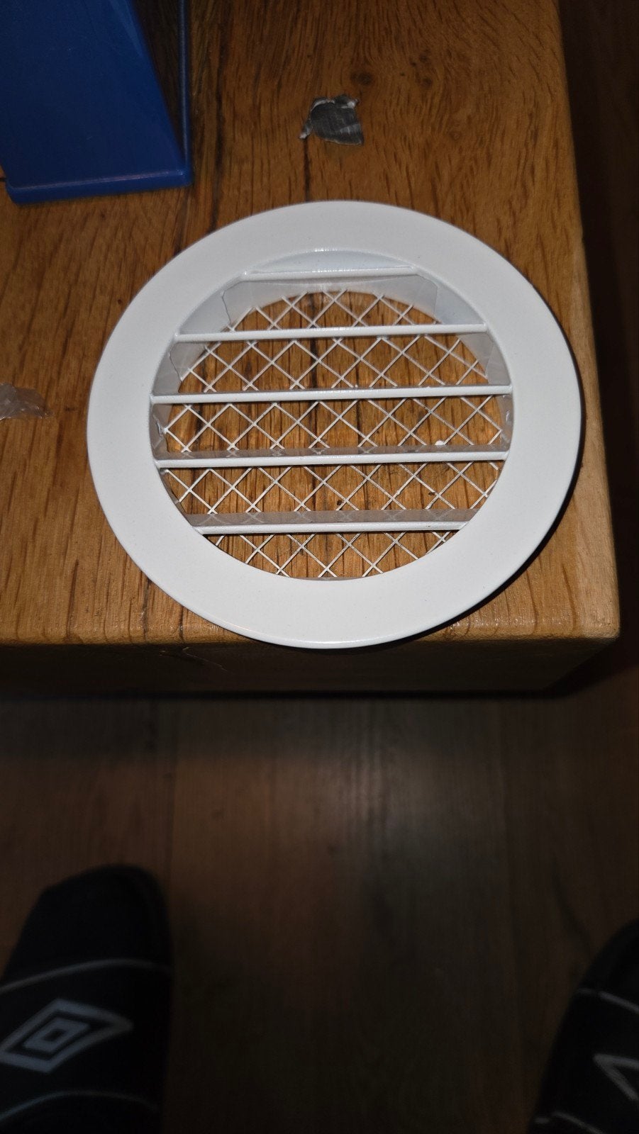 Rond buitenluchtrooster aluminium Ø 100mm - WIT, Ophalen of Verzenden, Nieuw, Ventilator