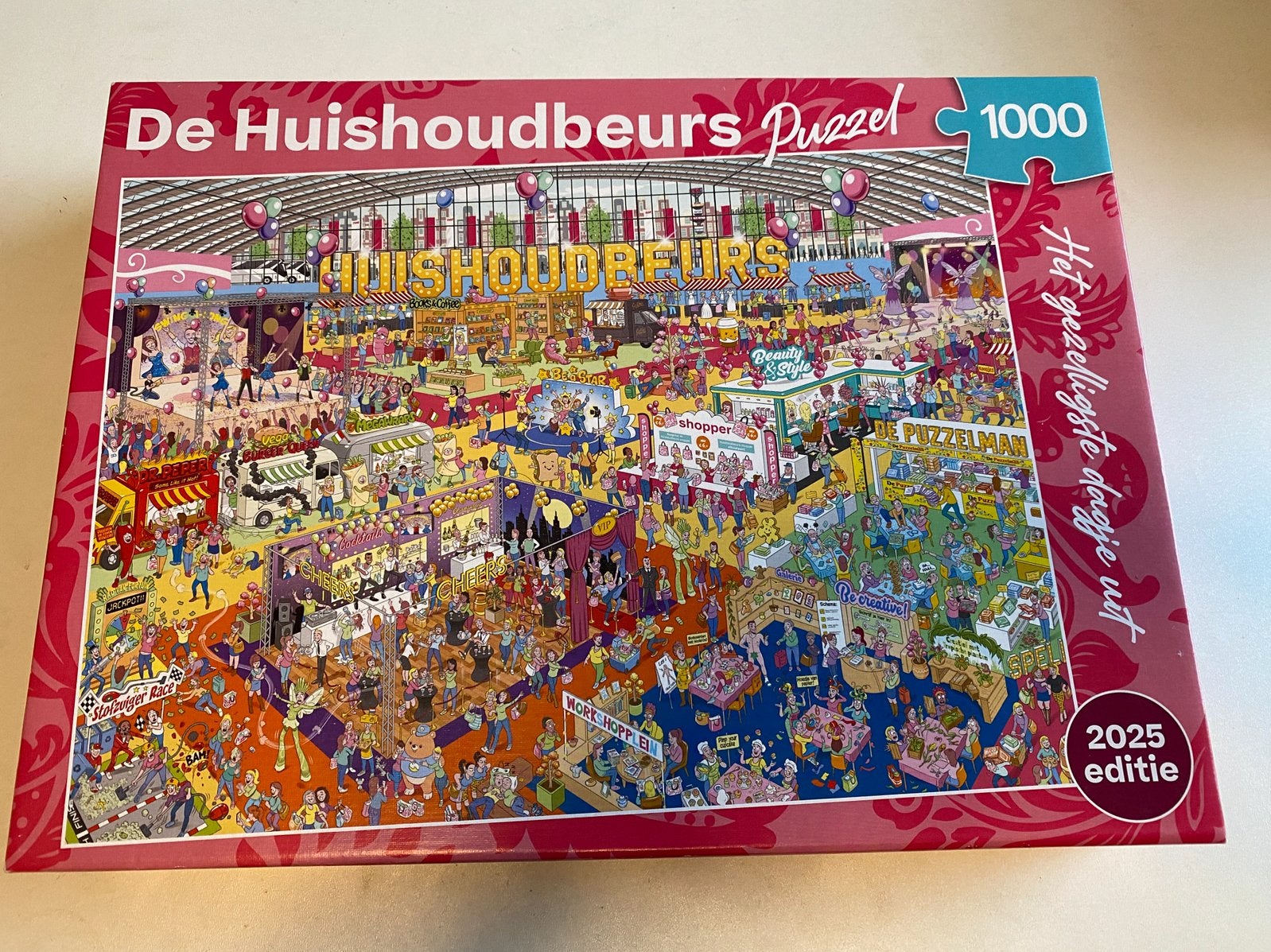 Huishoudbeurs 2025 editie 1000 stukjes, Ophalen, 500 t/m 1500 stukjes, Zo goed als nieuw