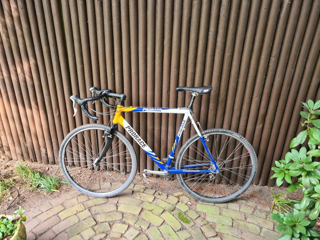 Racefiets/ veldfiets, Fietsen en Brommers, Fietsen | Racefietsen, Heren, Aluminium, Zo goed als nieuw, Meer dan 20 versnellingen